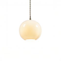 Petite Suspension Ronde Blanche 
