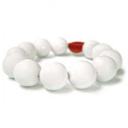 Dessous de plat blanc perles porcelaine