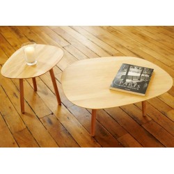 Table basse gigogne en bois