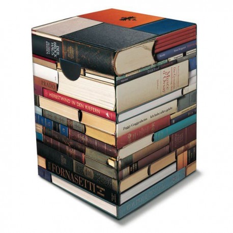 Tabouret livres en carton