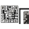 Magnetic photo frame black and white