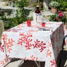 Red coral tablecloth