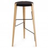 Beech wooden bar chair