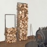 Log rack WoodTower by Raumgestalt