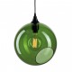 Ballroom XL design green glass pendant light