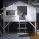 Pearl grey tree house bed Mathy by bols