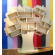 Tree bookcase Tess Ivory beige