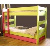 Separable bunk bed Dominique green two-colored