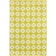 Large area rug Flower Yellow