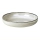 round qtoneware dish Nordic Sand