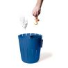 Blue recycling bin