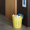 Yellow recycling bin for office