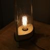Lampe socle en bois