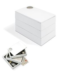 white laquered Jewelry box