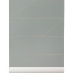 Papier Peint design gris et doré