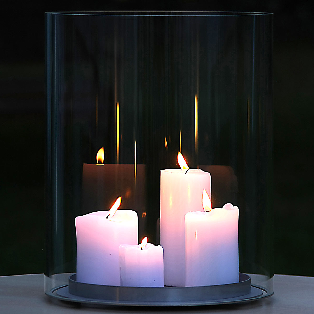 Large glass candle holder CandleTube 