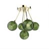 Design green transparent chandelier