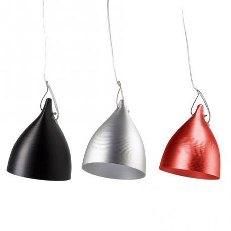 Suspended Cornet lamp in alu