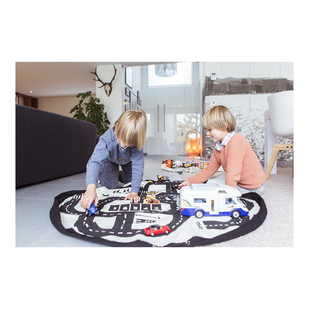 Sac de rangement de jouets et tapis de jeux Play & Go Circuit
