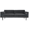 Dark grey velvet sofa 