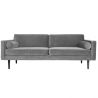 Light grey velvet sofa 