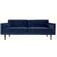 Blue velvet sofa 
