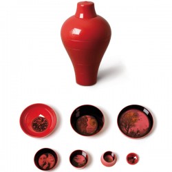 Vase ming ibride rouge